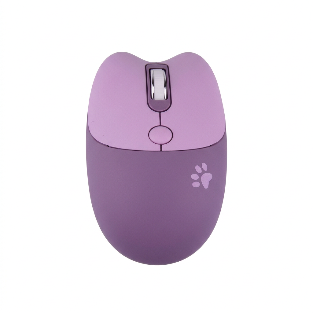 MOFii M3 Purple cat-shaped wireless mouse