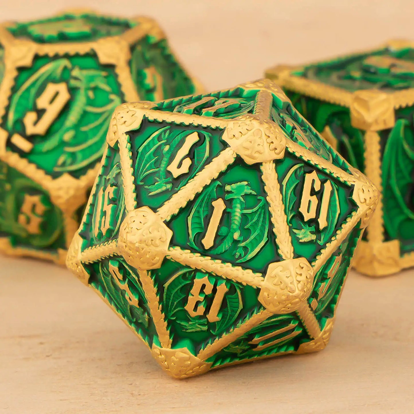 Dungeons and Dragons Metal Dice Set