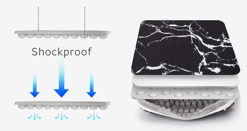 Kinmac Shockproof Laptop Bag - PU Leather