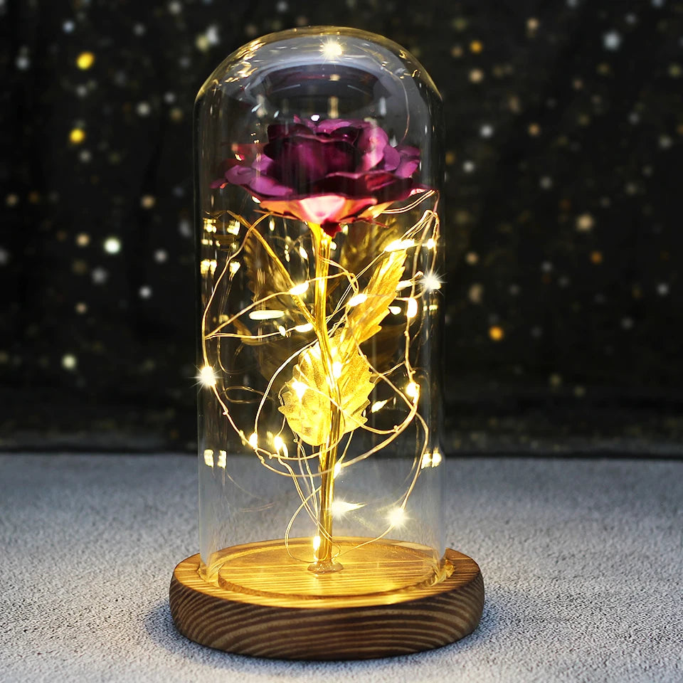 Enchanted Rose LED Dome Light