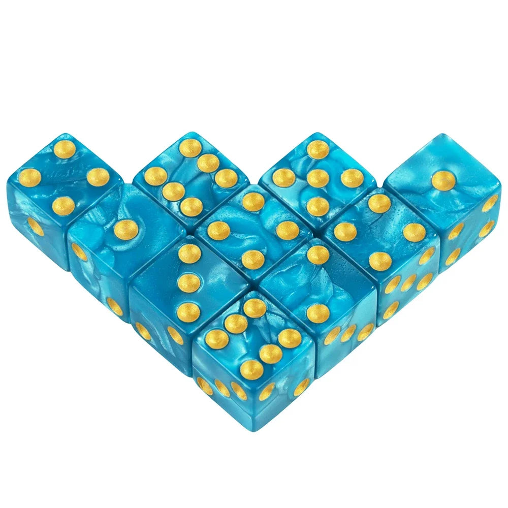 10 Piece 6-Sided Game Dice Set