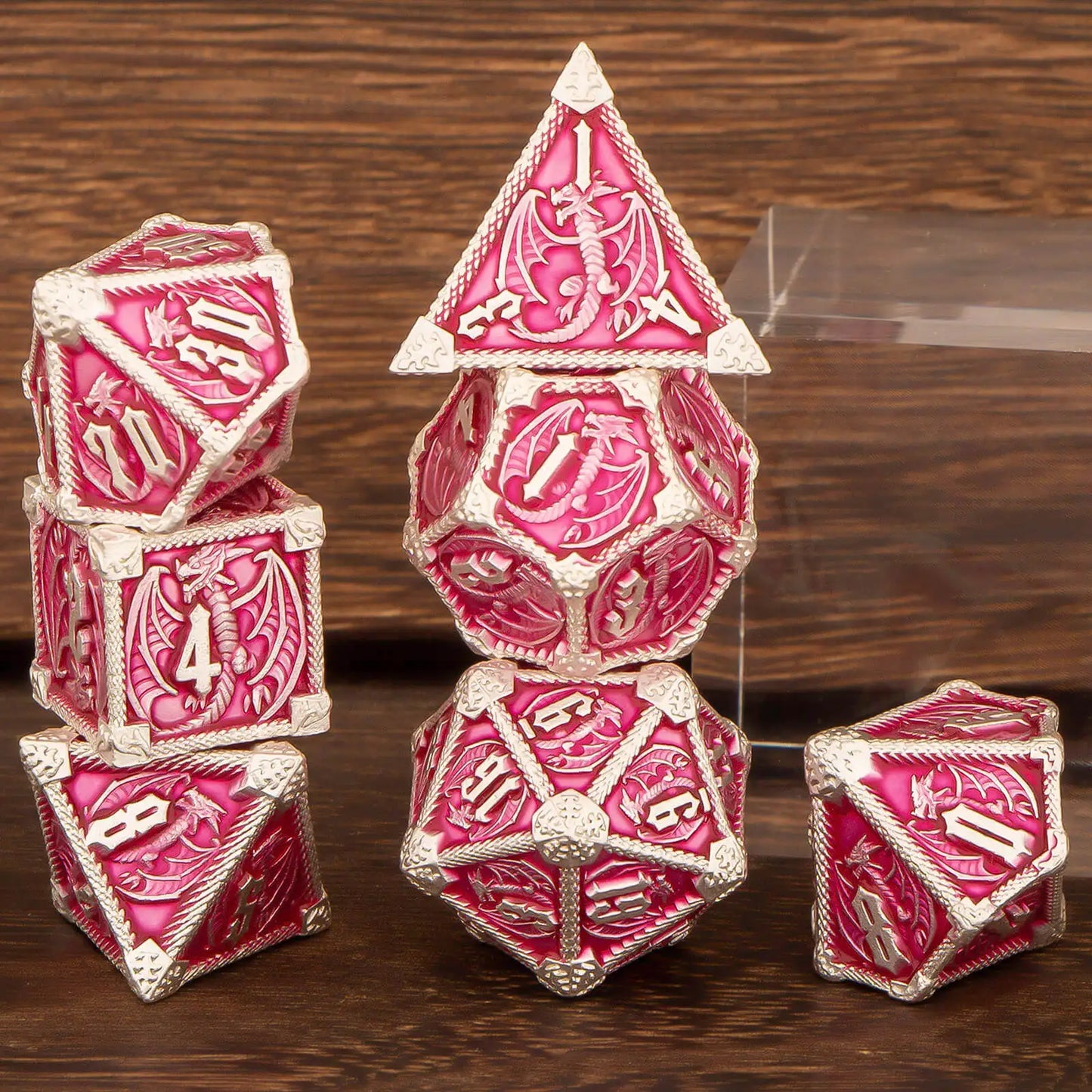 Dungeons and Dragons Metal Dice Set