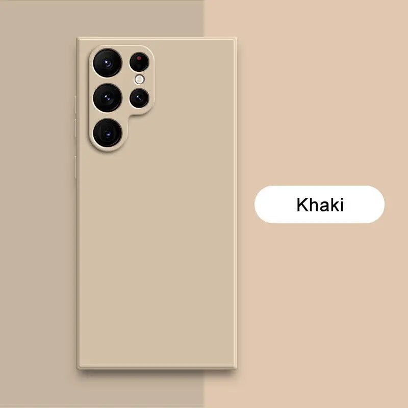 Solid Colour Samsung Galaxy Liquid Silicone Case