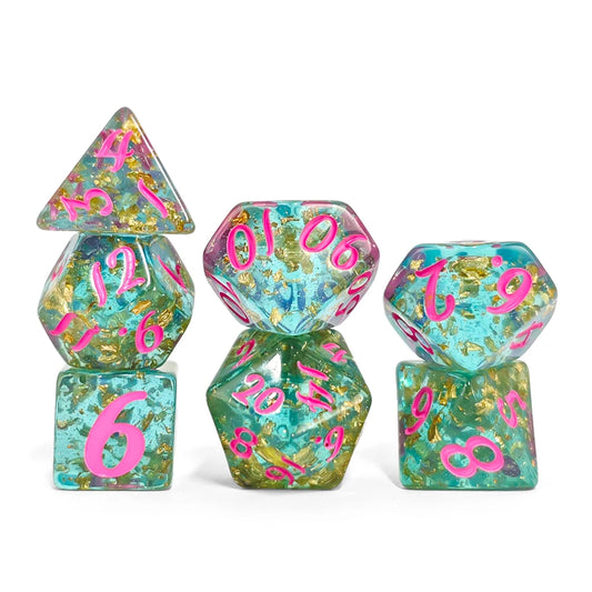 Rainbow Pastel 7pc Dice Set