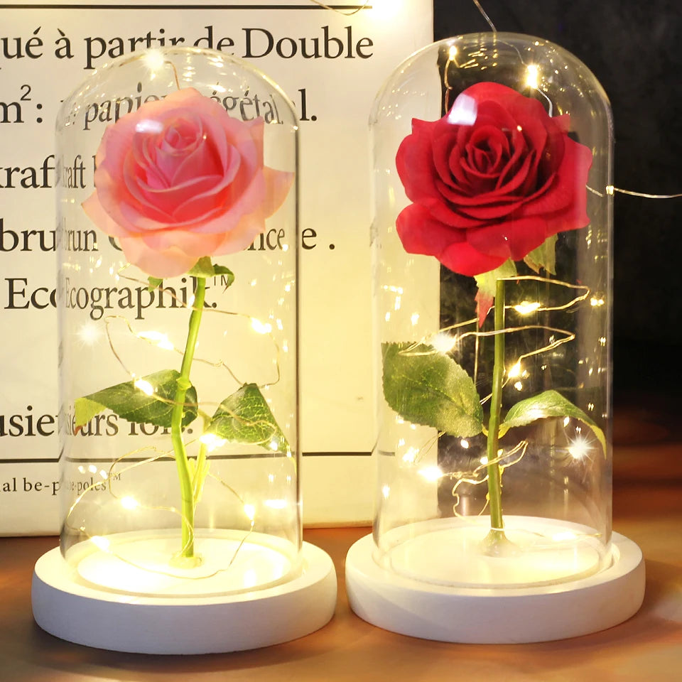 Enchanted Rose LED Dome Light