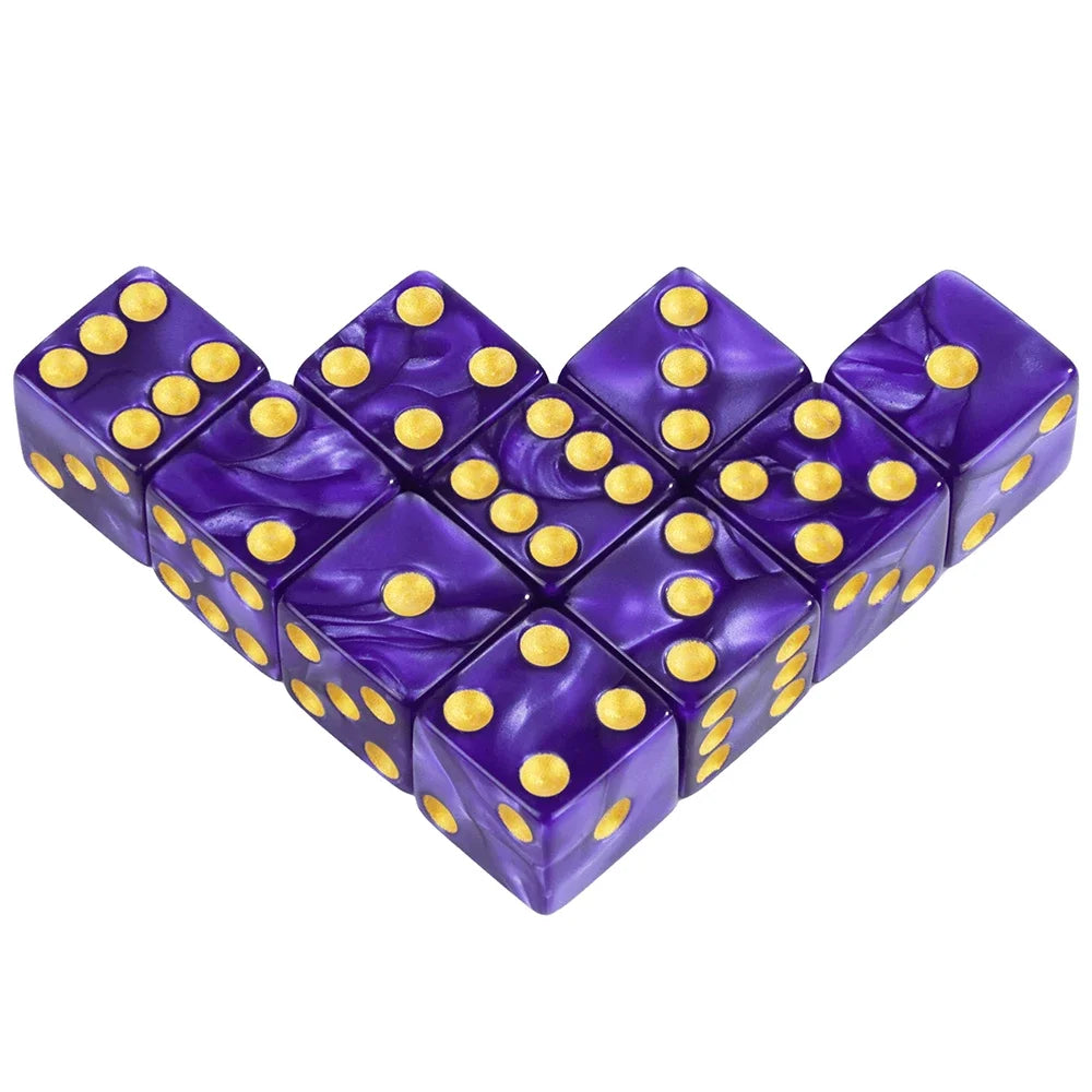 10 Piece 6-Sided Game Dice Set
