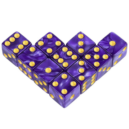 10 Piece 6-Sided Game Dice Set