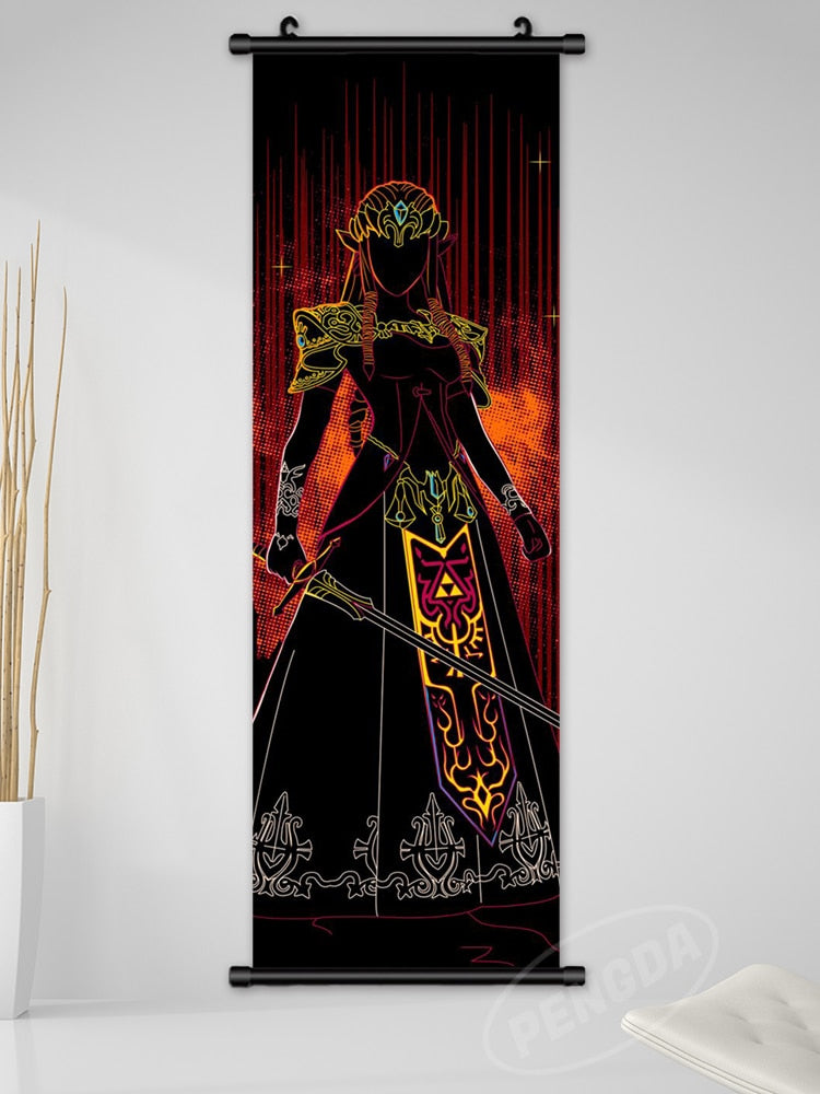 The Legend Of Zelda Dark Poster Scroll Wall Art