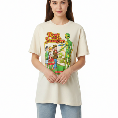 Don't Talk to Strangers Women's Graphic Tee