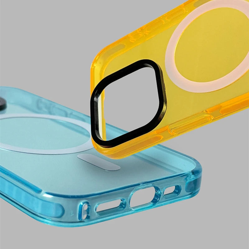 Transparent Neon Magsafe Case - iPhone 16 Models