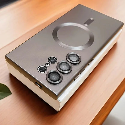 Metallic Magnetic Charging Compatible Phone Case (for Samsung)