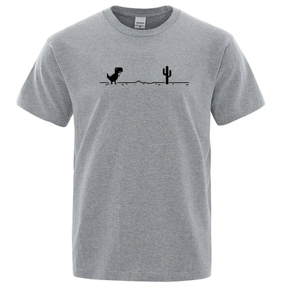 Dinosaurs and Cacti Men's Graphic Tee