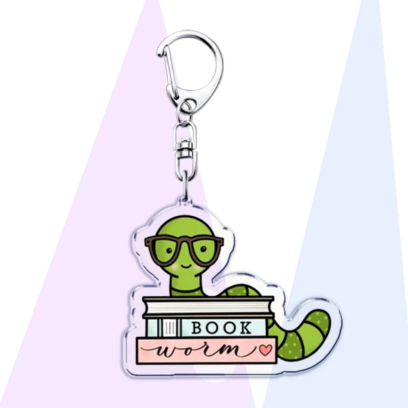 Book Lover Acrylic Keychains