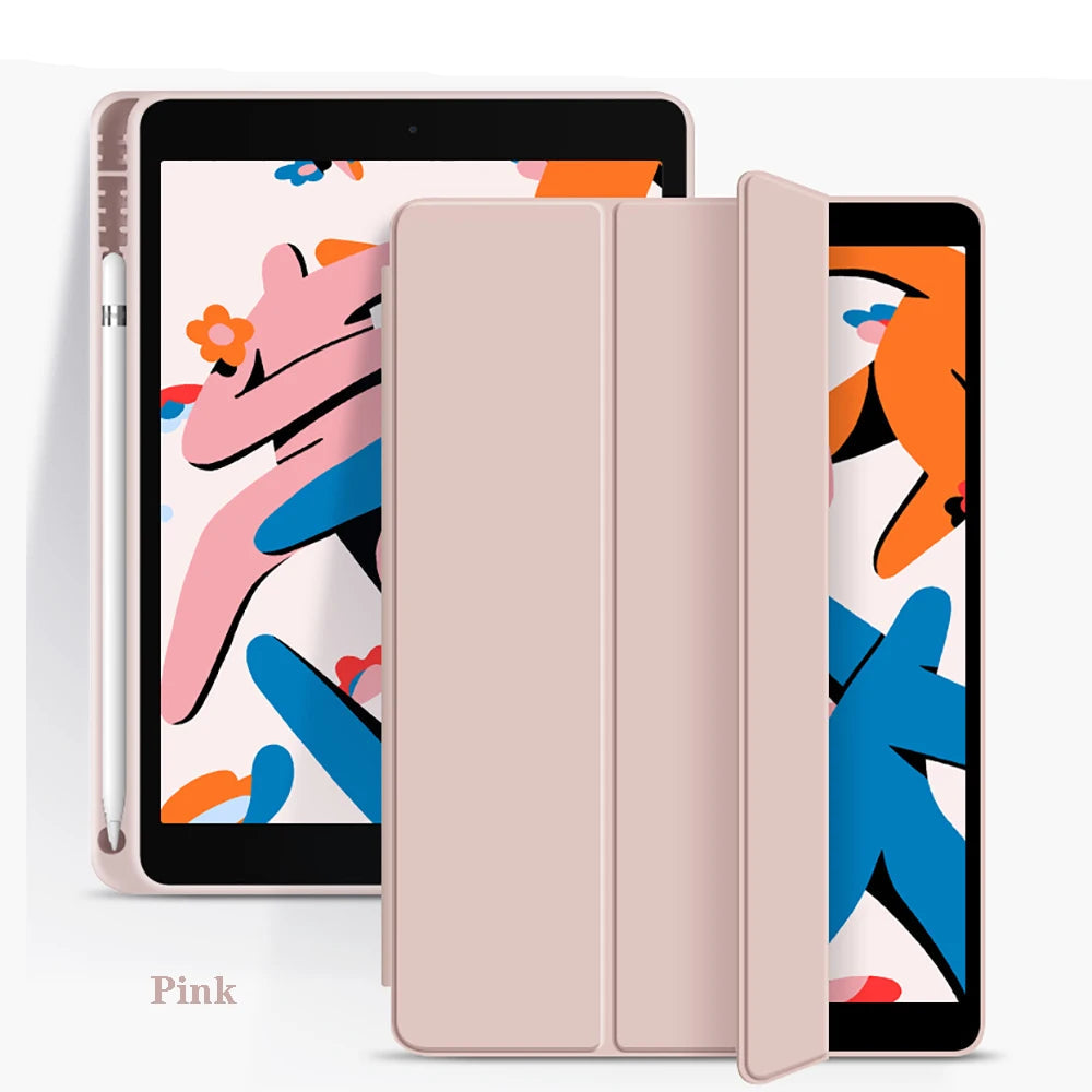 Flip Case for Apple iPad with Apple Pencil Holder