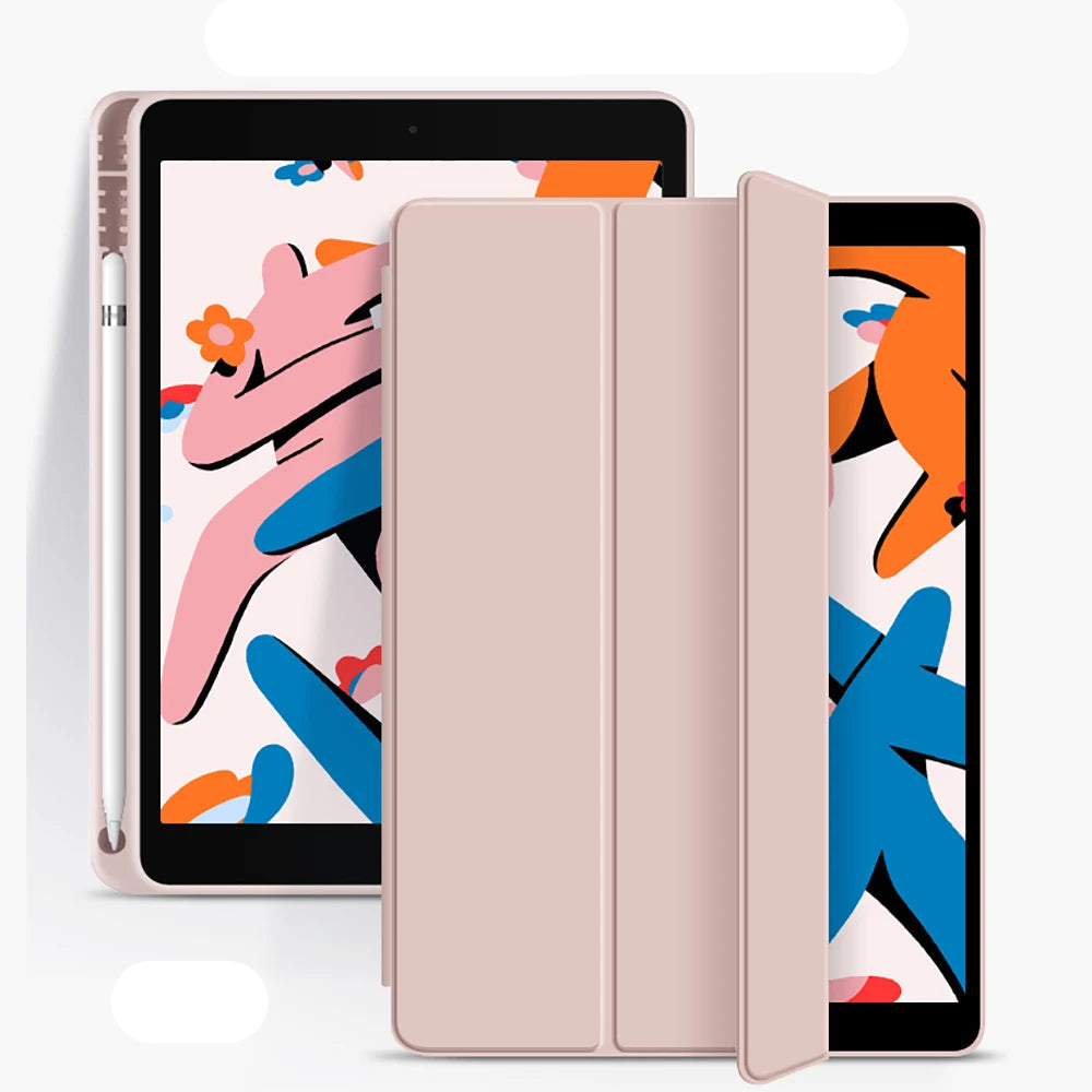 Flip Case for Tablet with Tablet Pencil Holder (for iPad)