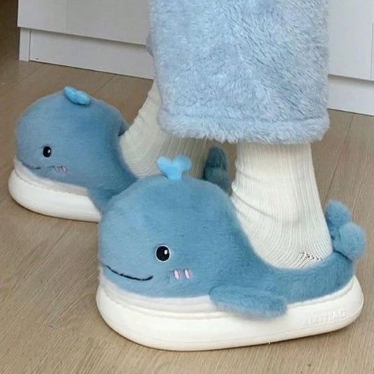 Adult Novelty Whale Home Slippers