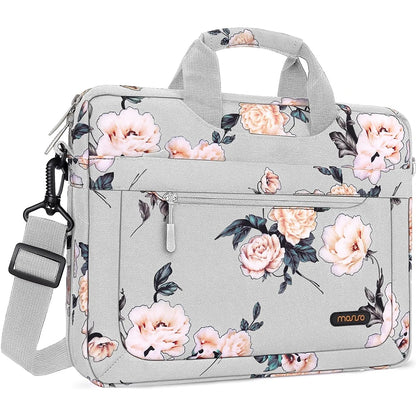 Mosiso Solid Colour Office Laptop Shoulder Bag