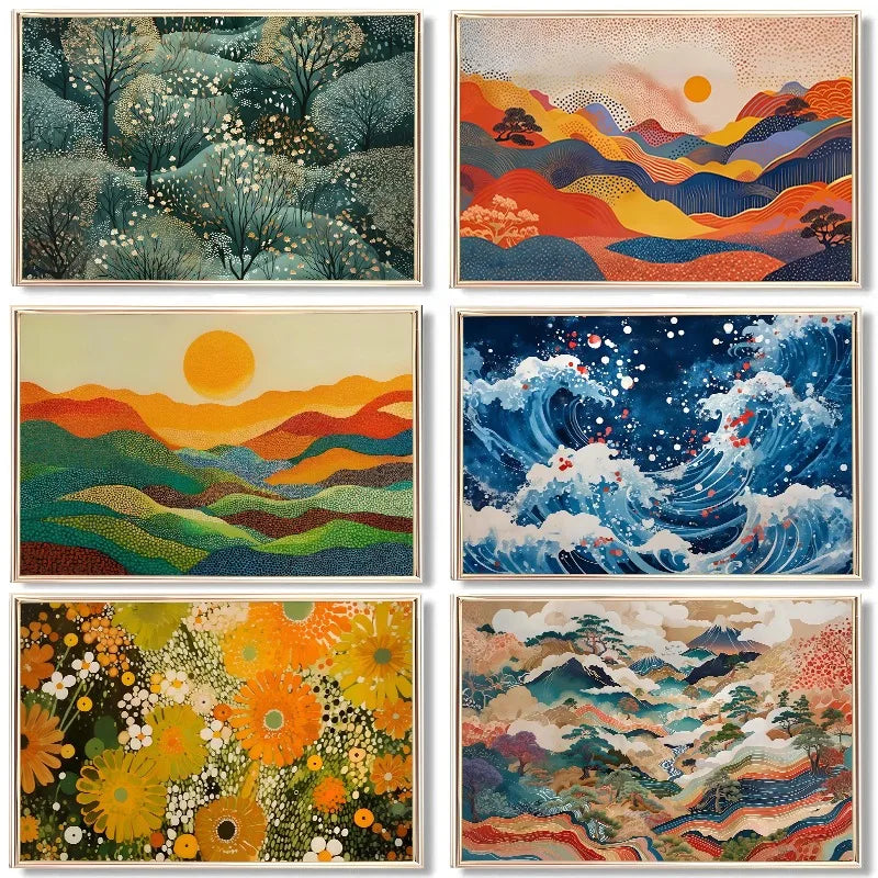 Abstract Nature Colourful Canvas Wall Art