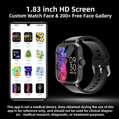 1.83'' Waterproof Sports Smart Watch for iPhone & Android