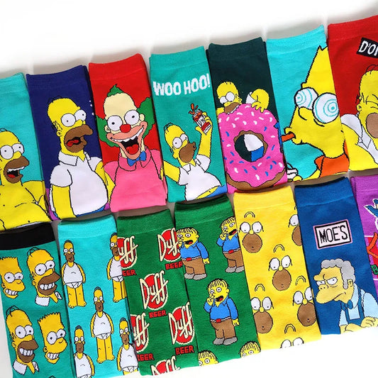 The Simpsons Funny Adult Socks