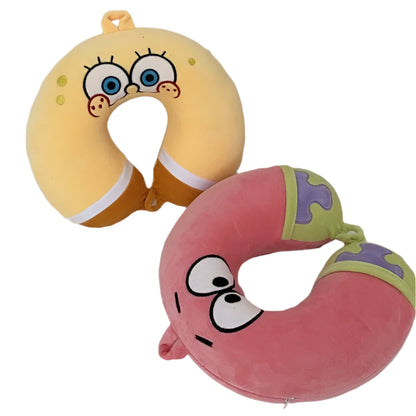Travel Neck Pillow of SpongeBob or Patrick