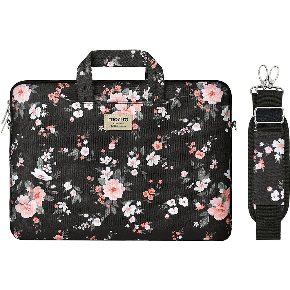 MOSISO Printed Laptop Shoulder Bag – 13–17.3 Inch