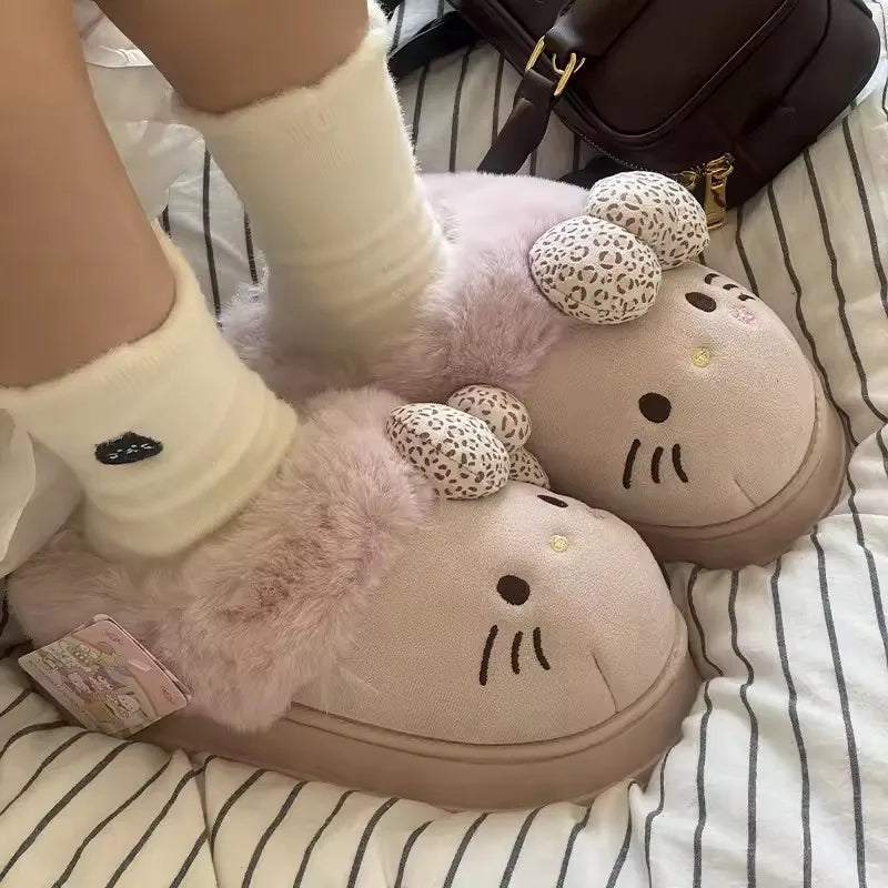 Winter Home Slippers of Hello Kitty