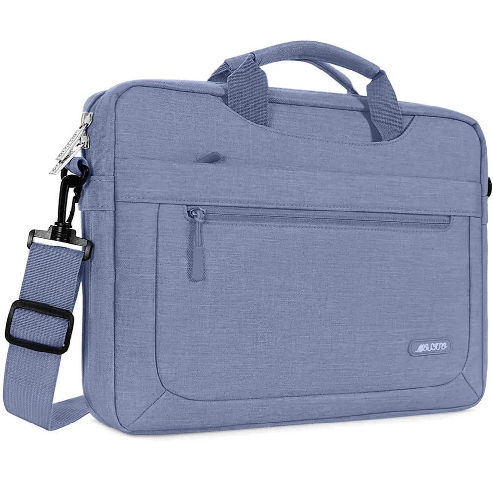 Mosiso Solid Colour Office Laptop Shoulder Bag