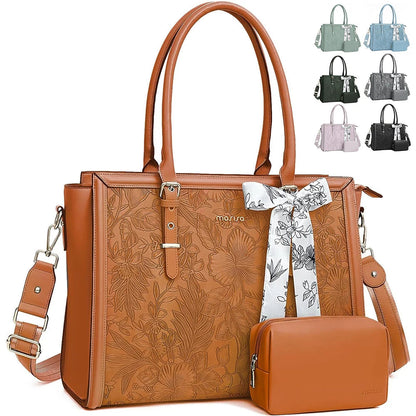 MOSISO floral laptop tote bag available in multiple colours