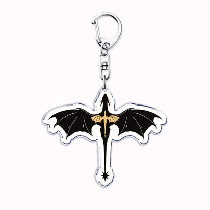 Fourth Wing Basgiath Dragon Keychain