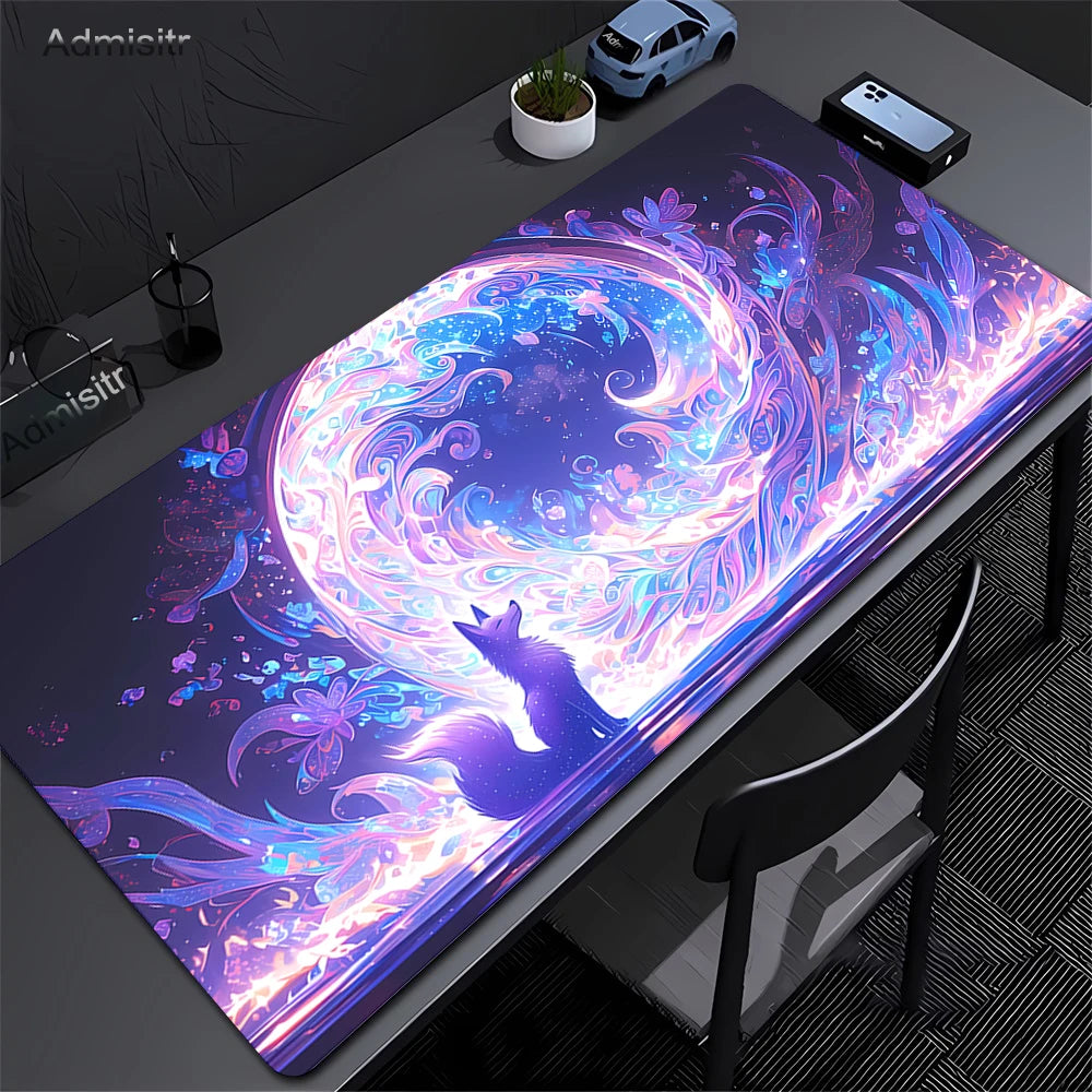 Mythical Fox Landscape Desk and Keyboard Mat
