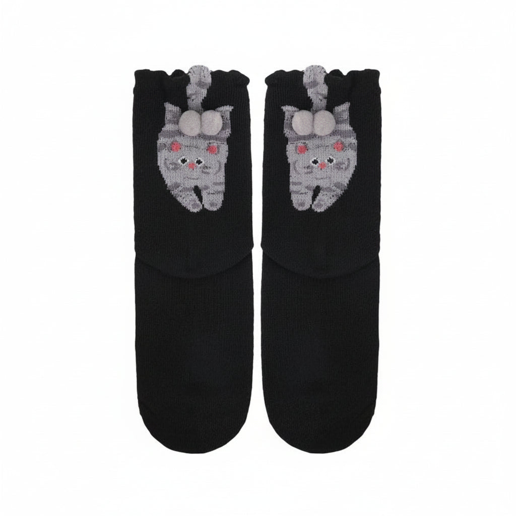 Cat Balls Funny Novelty Adult Socks