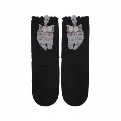 Cat Balls Funny Novelty Adult Socks