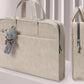 Cute Office Laptop Bag with Teddy Accessory