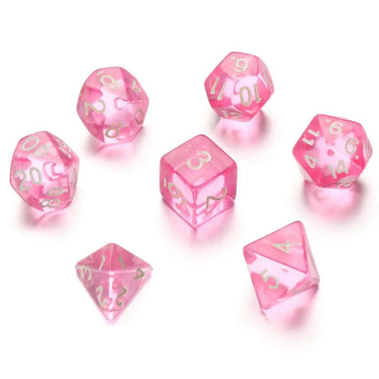 7 Piece Resin Dice Sets - Colourful