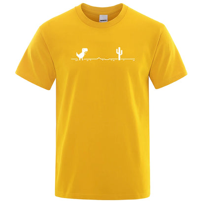 Dinosaurs and Cacti Men's Graphic Tee