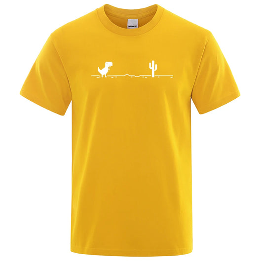 Dinosaurs and Cacti Men's Graphic Tee