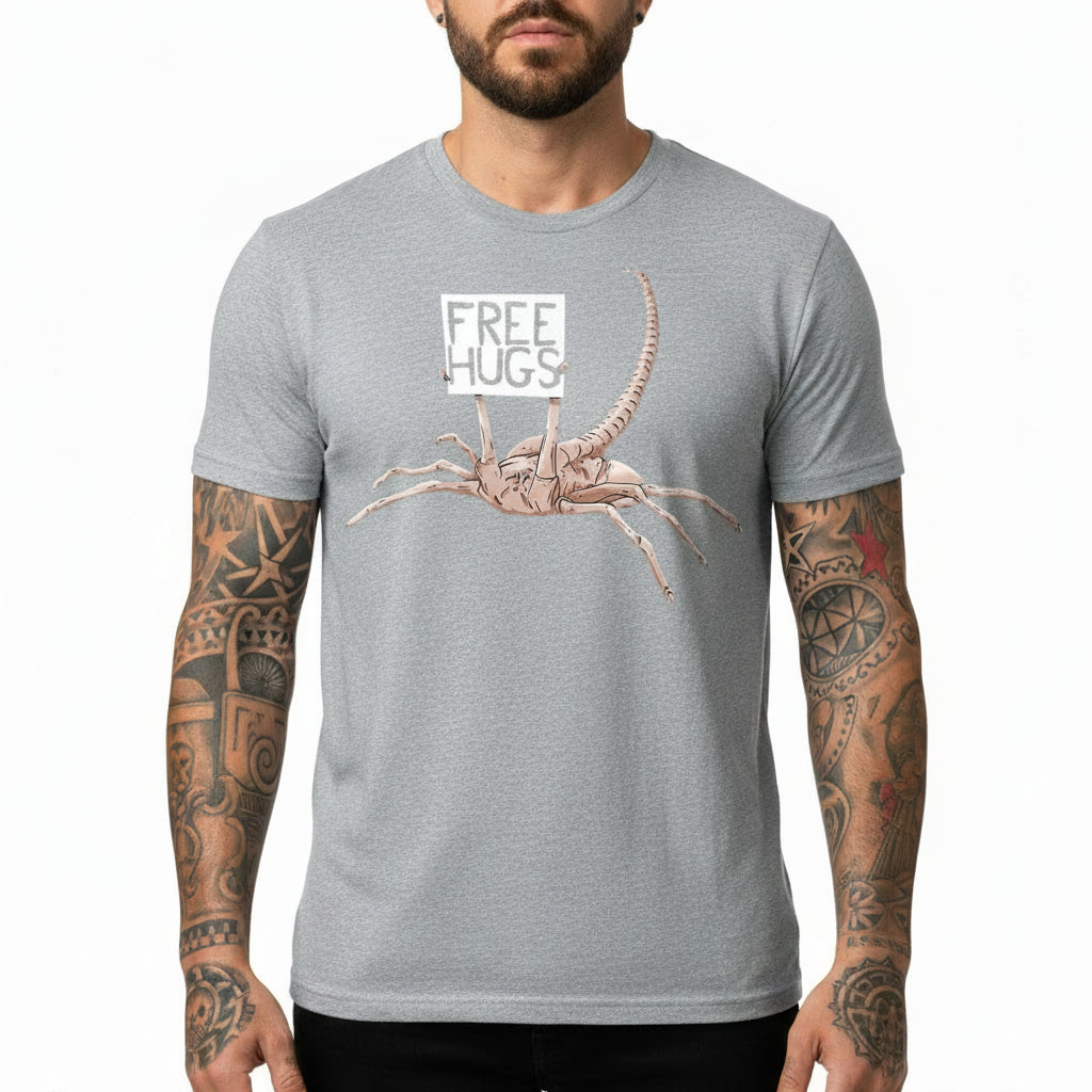 Free Hugs Alien Funny Men's Graphic Tee