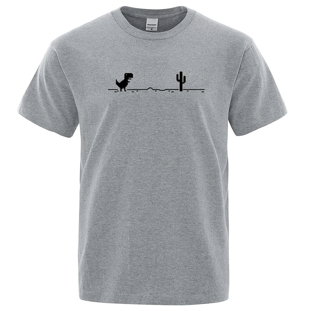 Dinosaurs and Cacti Men's Graphic Tee