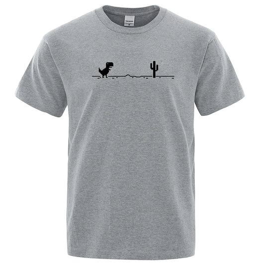 Dinosaurs and Cacti Men's Graphic Tee