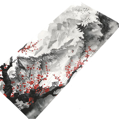 Computer Desk Mat of Japanese Sakura Cherry Blossom