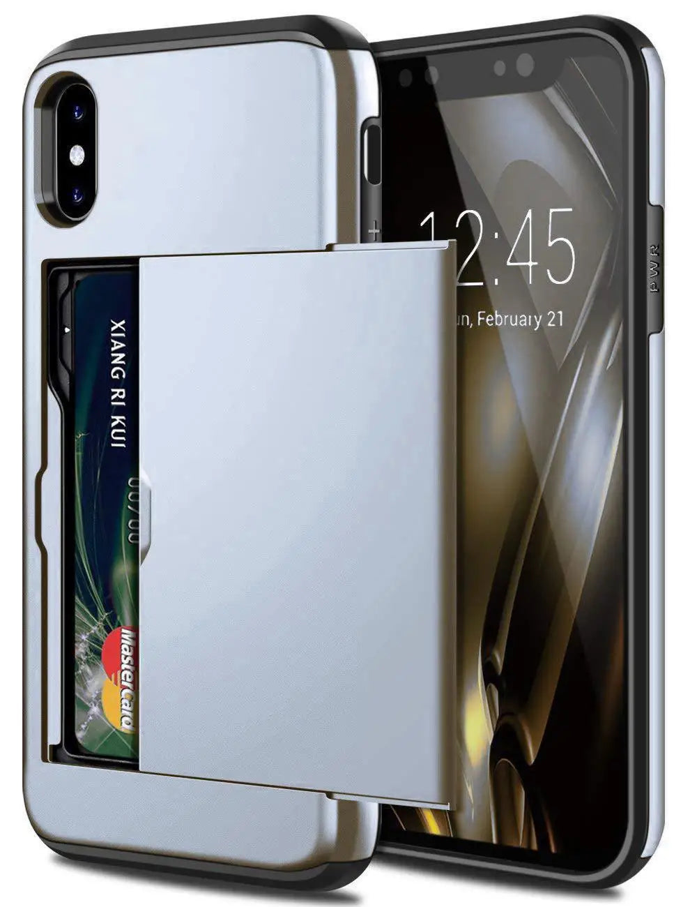 Heavy Duty Phone Case with Card Slot (for iPhone)