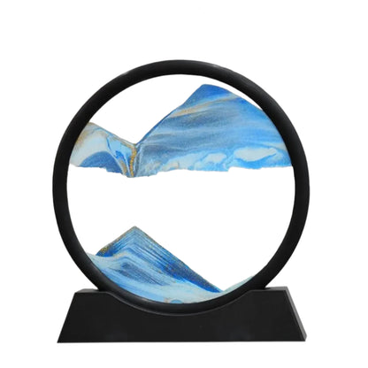 3D Moving Sand Art Glass Desk Stand