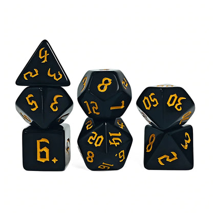 Colourful Resin Dice Set – 26 Designs for D&D and RPGs