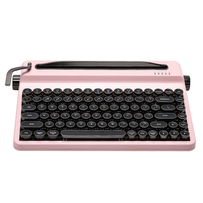 YUNZII QL75 Pink Typewriter Mechanical Keyboard