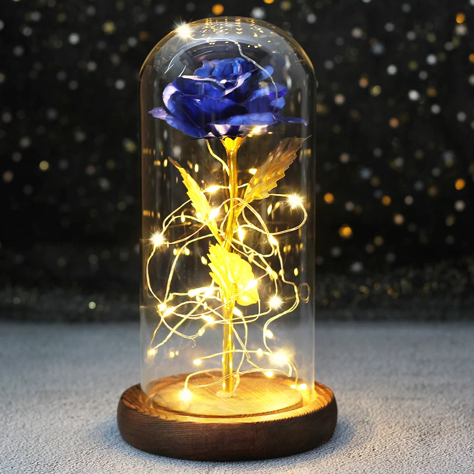 Beauty and the Beast Enchanted Rose Dome Light