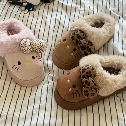 Winter Home Slippers of Hello Kitty
