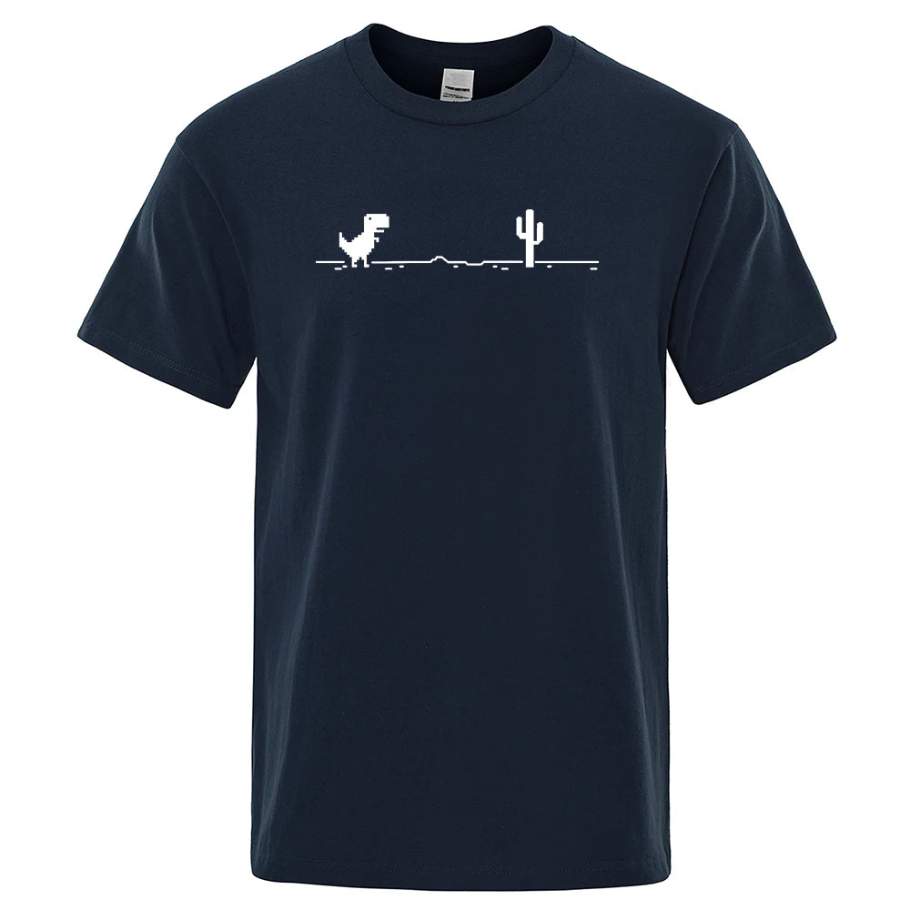 Dinosaurs and Cacti Men's Graphic Tee