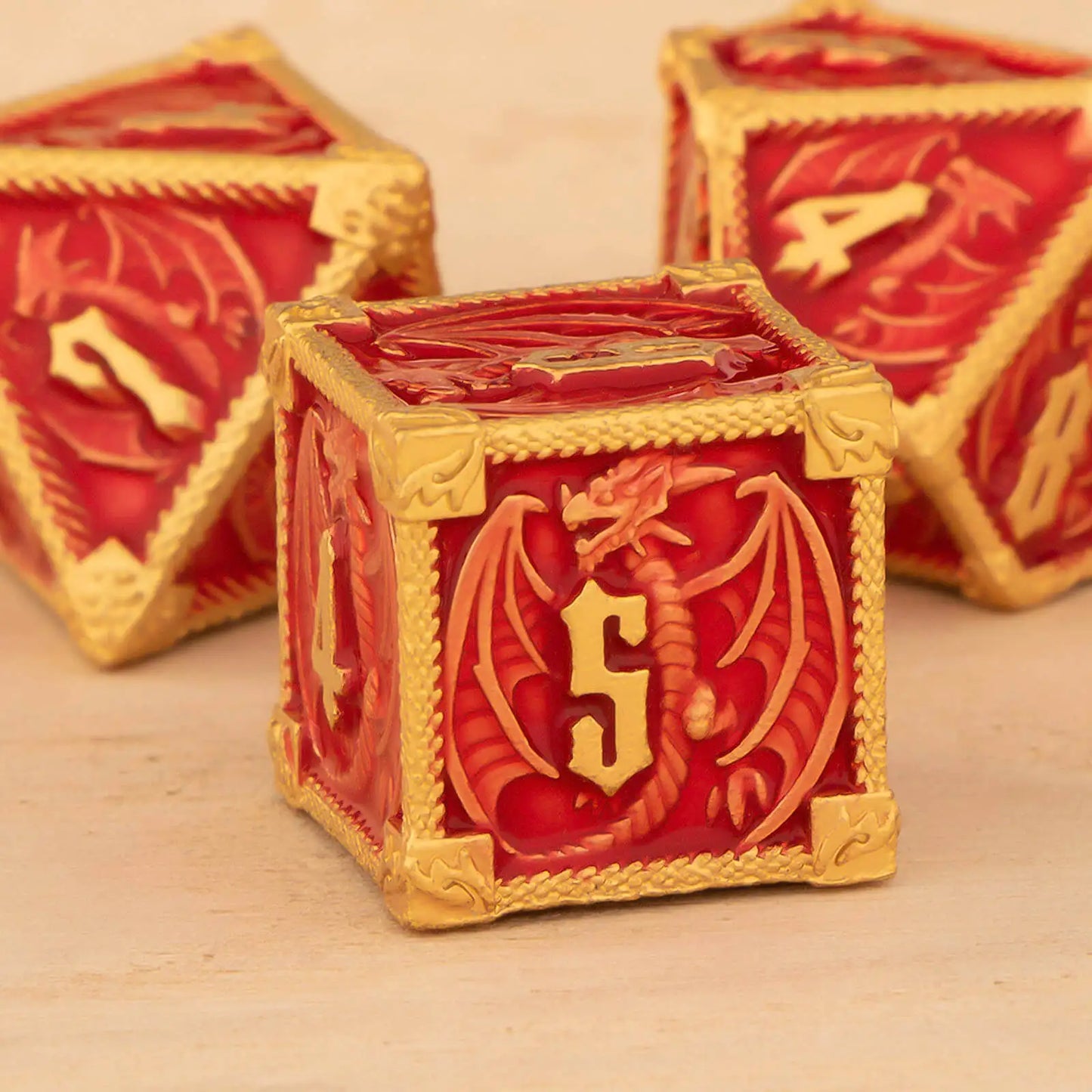 Dungeons and Dragons Metal Dice Set