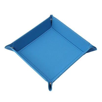 Folding Dice Tray – PU Leather & Velvet Rolling Tray